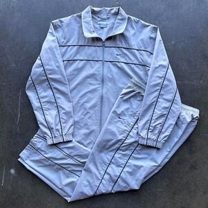 Men's Vintage 00s Nike Black & Grey Track Suit Set Size Medium